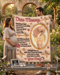 Baby Pressing Hand Through Womb Wall Blanket